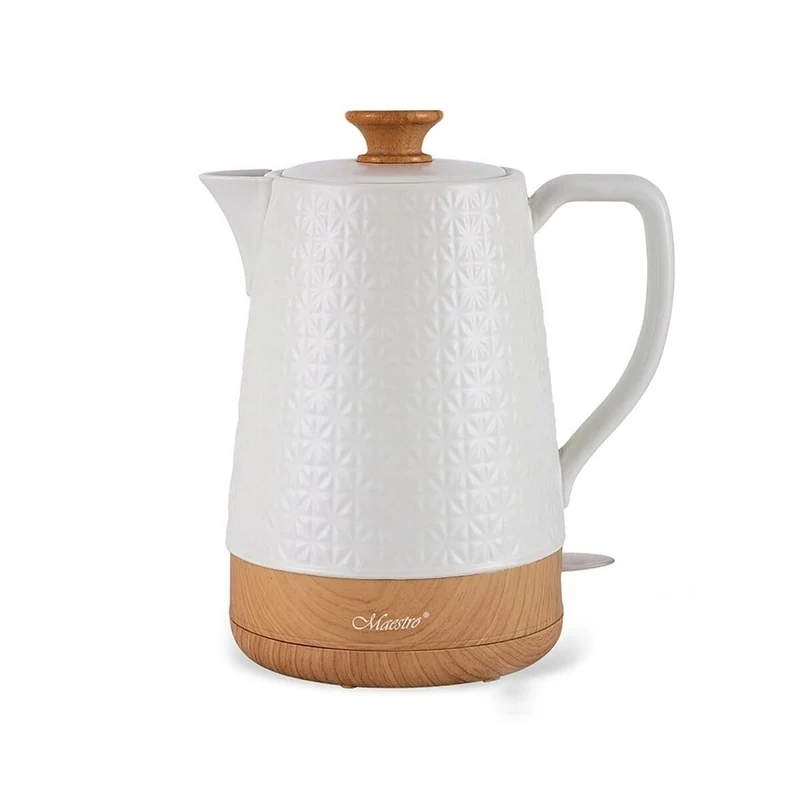 Bollitore Feel Maestro MR-076 Ceramica Bianca 1800 W 2 L
