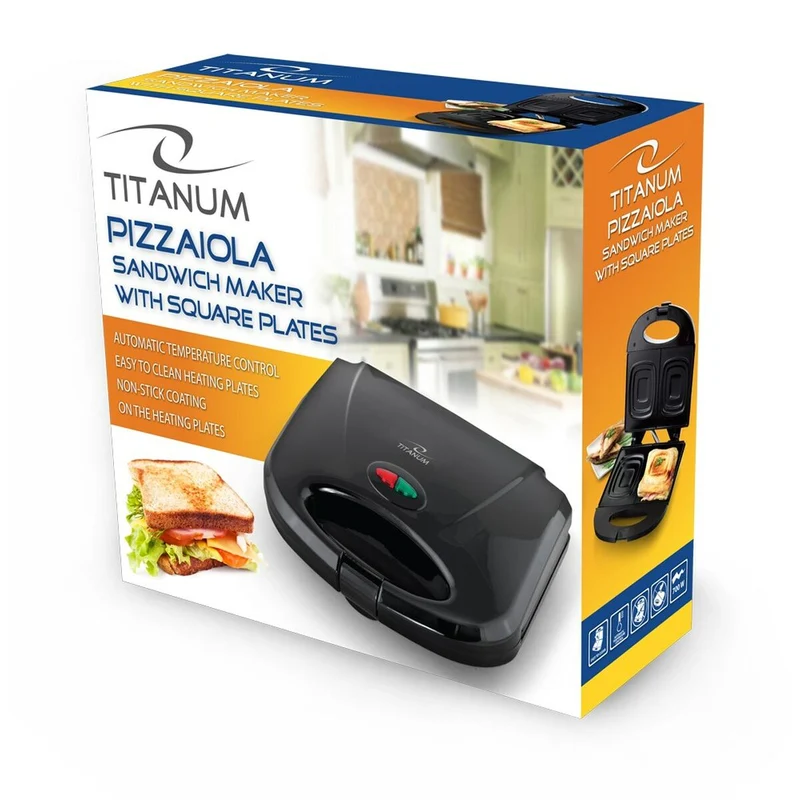 Macchina per panini Esperanza TKT005K Nera 700 W