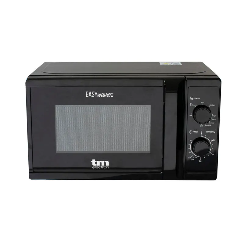 Microonde con Grill TM Electron Black 700 W 20 L