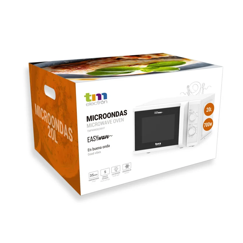 Microonde con Grill TM Electron White 700 W 20 L