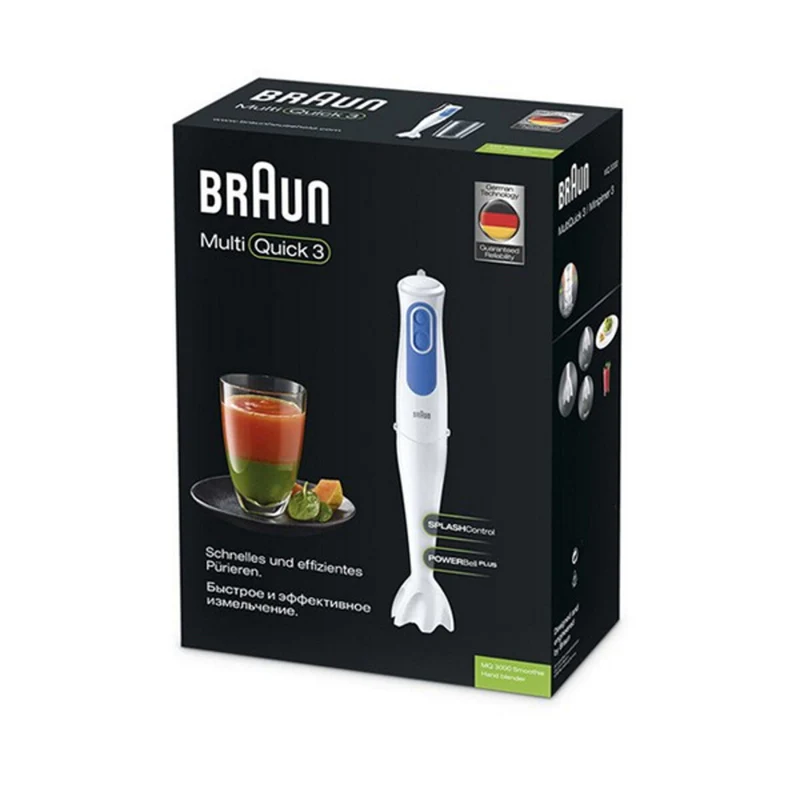 Frullatore Braun MQ 3000 Smoothie White Bianco/Blu 700 W