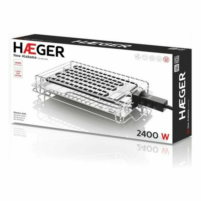 Griglia Haeger GR-240.013A 2400W Nero Multicolor 2400 W (395 x 275mm)