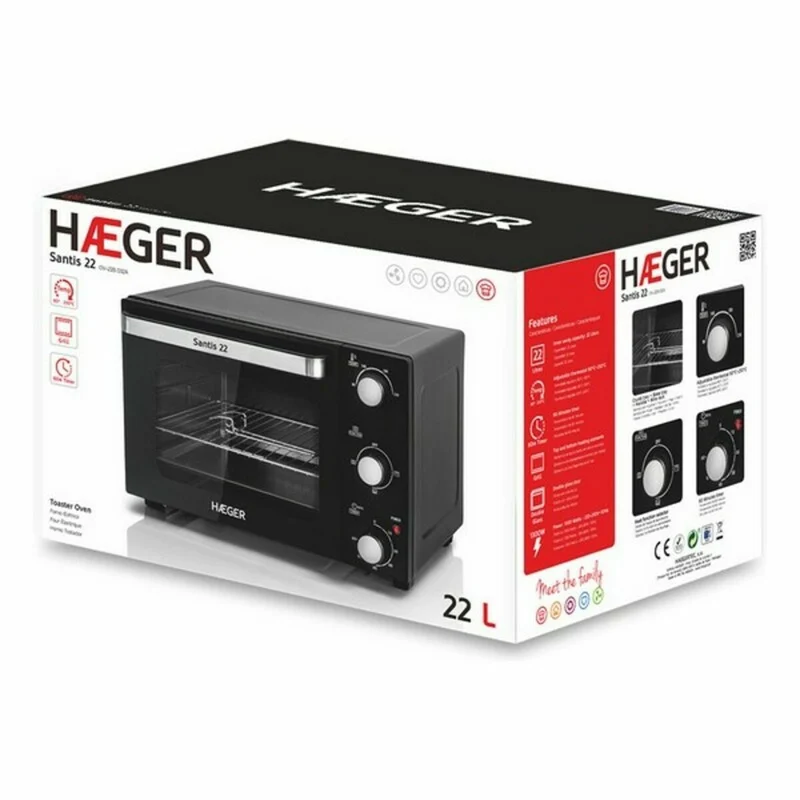 Forno a Convezione Haeger OV-22B.032A 22 L 1300W