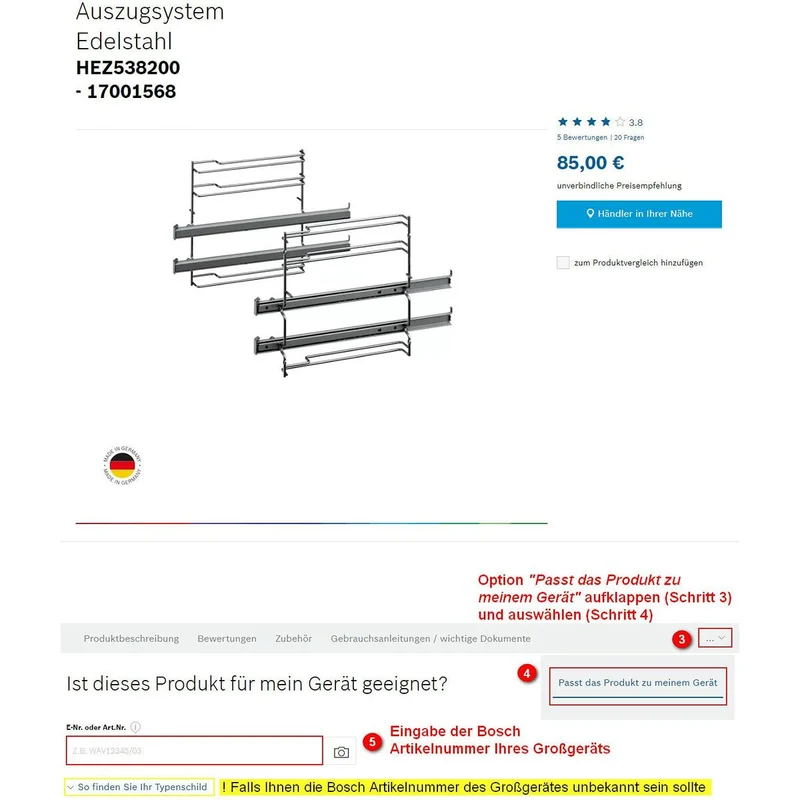 Forno multifunzione BOSCH HEZ538000