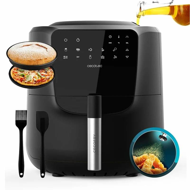 Friggitrice ad aria Cecotec Cecofry Rain Pack 1550 W 5,5 L Nero