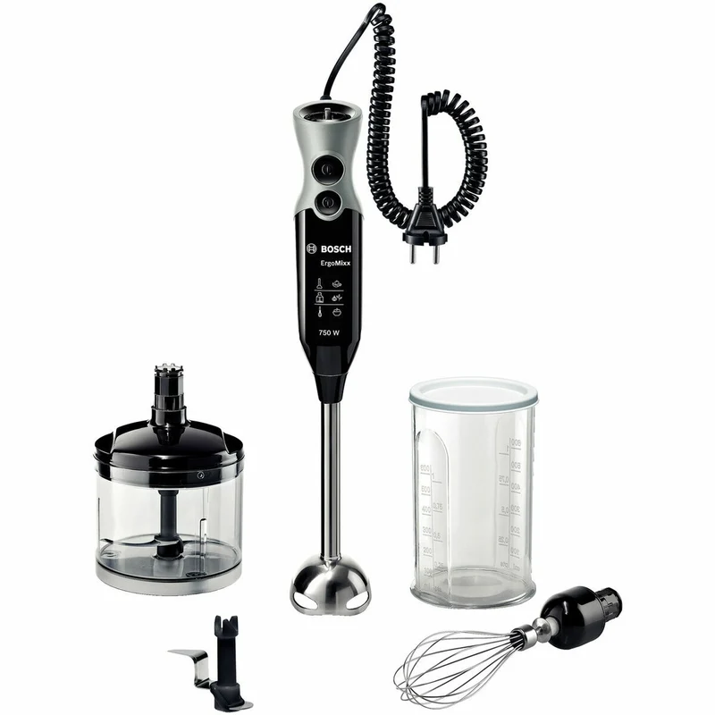 Frullatore ad immersione BOSCH MSM67170 Nero Argento 750 W