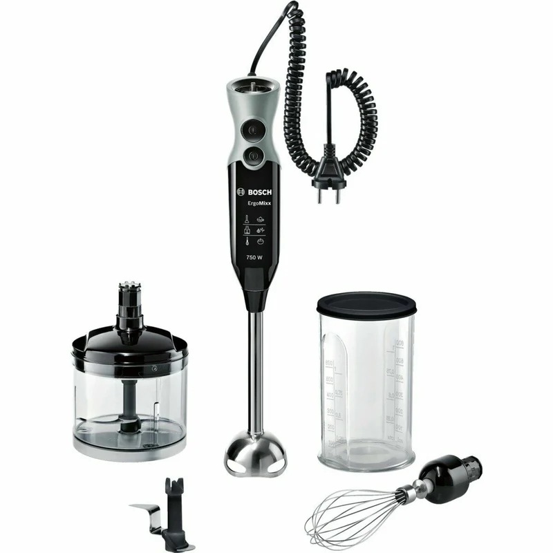 Frullatore ad immersione BOSCH MSM67170 Nero Argento 750 W