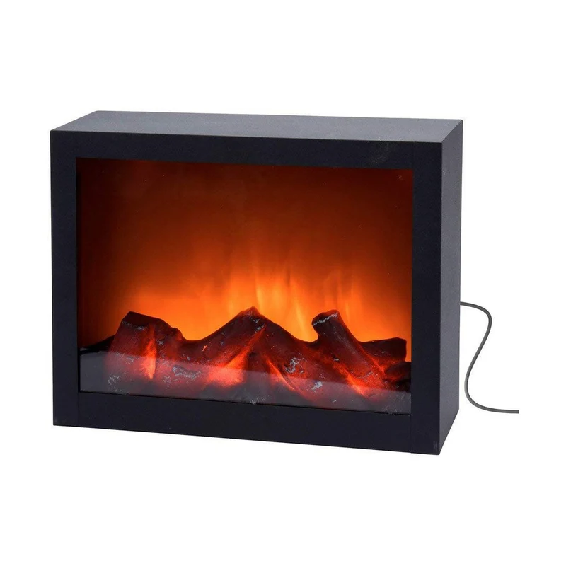 Camino Elettrico Decorativo Nero