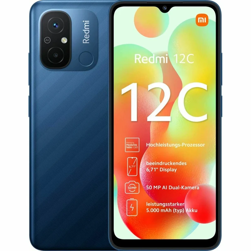 Smartphone Xiaomi 12C Blu 6,71" 4 GB RAM MediaTek Helio G85 128 GB