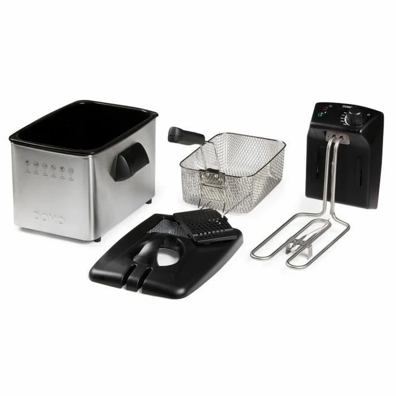 Friggitrice DOMO DO465FR 4 L 3000 W Argento Acciaio