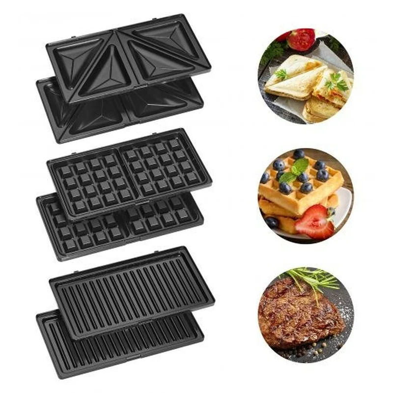 Macchina per panini Clatronic ST/WA 3670 Nera 800 W