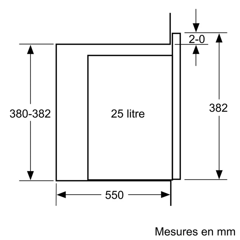 Microonde BOSCH BFL553MS0 900 W Nero Nero/Argento 25 L