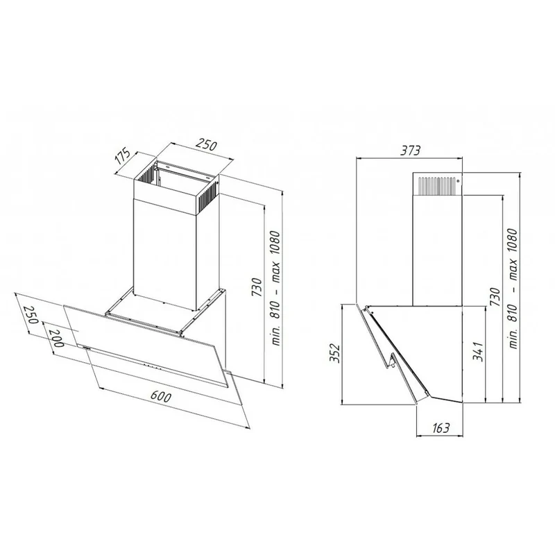 Cappa Convenzionale Akpo WK-4 Balance Eco Nera