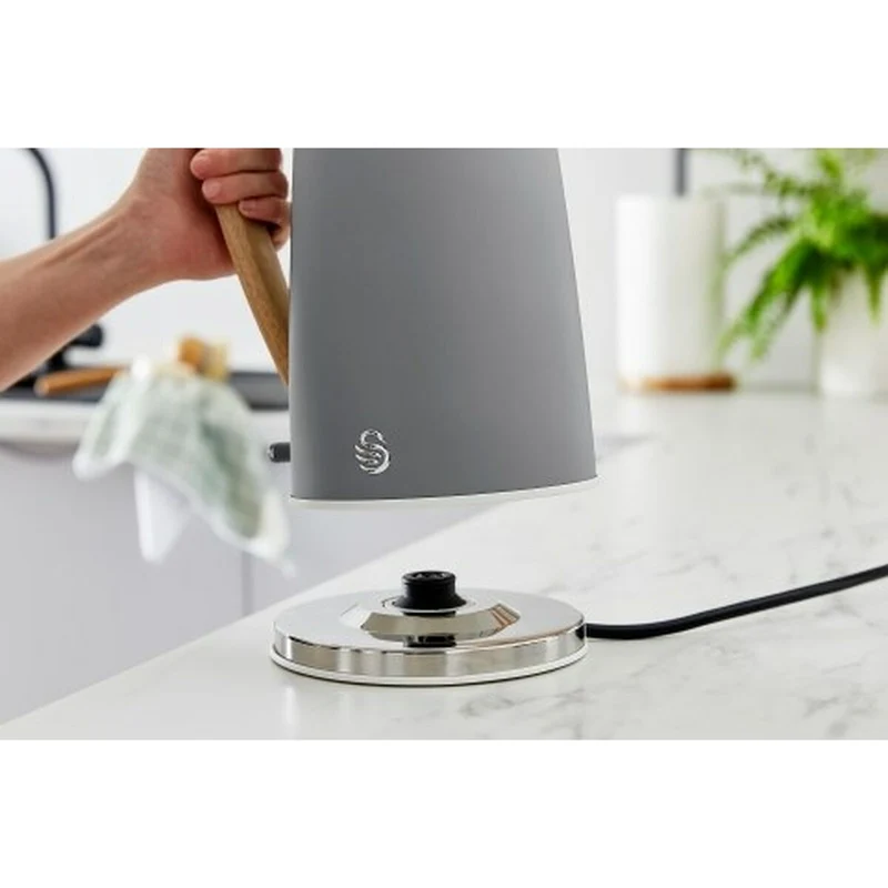 Bollitore Swan SK14610GRYN Grigio Acciaio inossidabile 3000 W 1,7 L