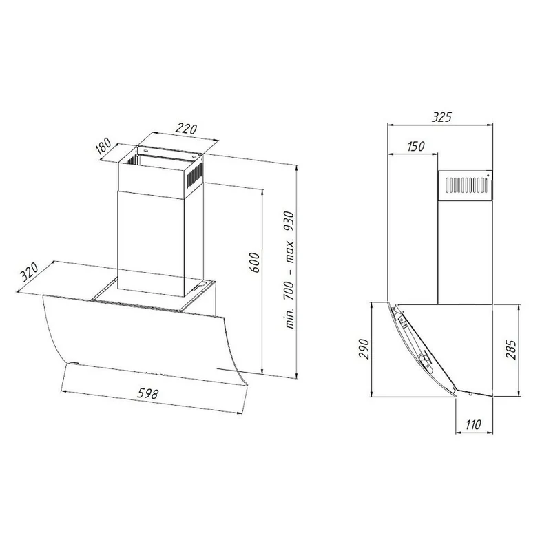 Cappa Convenzionale Akpo WK-4 Clarus Bianco