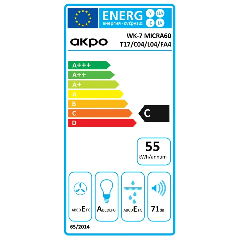 Cappa Convenzionale Akpo WK-7 MICRA Bianca