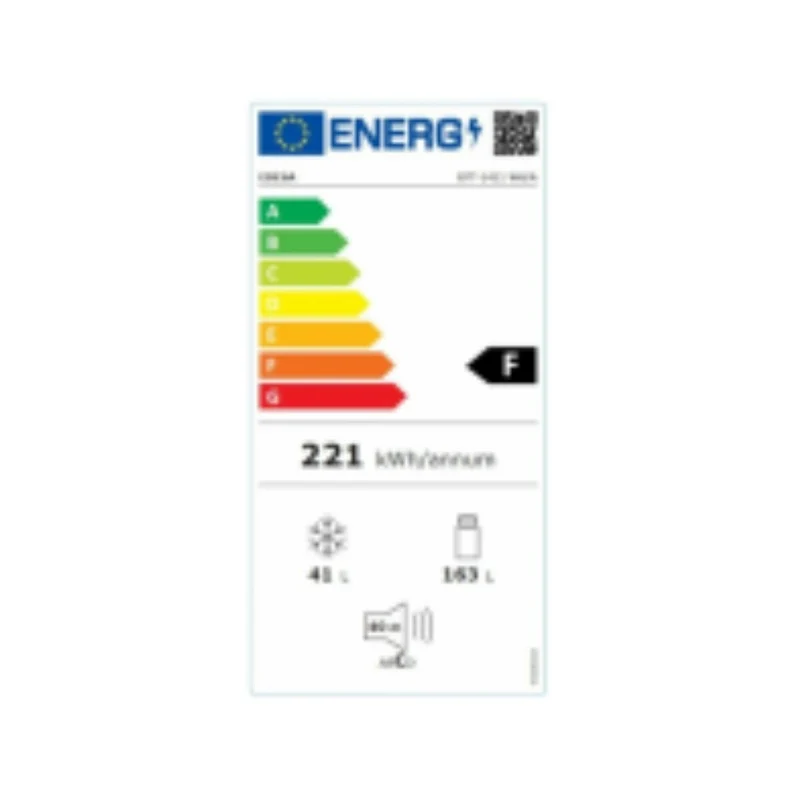 Frigorifero Edesa EFT1411WH Bianco 166 L