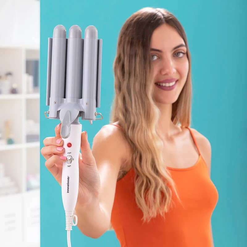 Triler per Arricciacapelli in Ceramica Tripla InnovaGoods