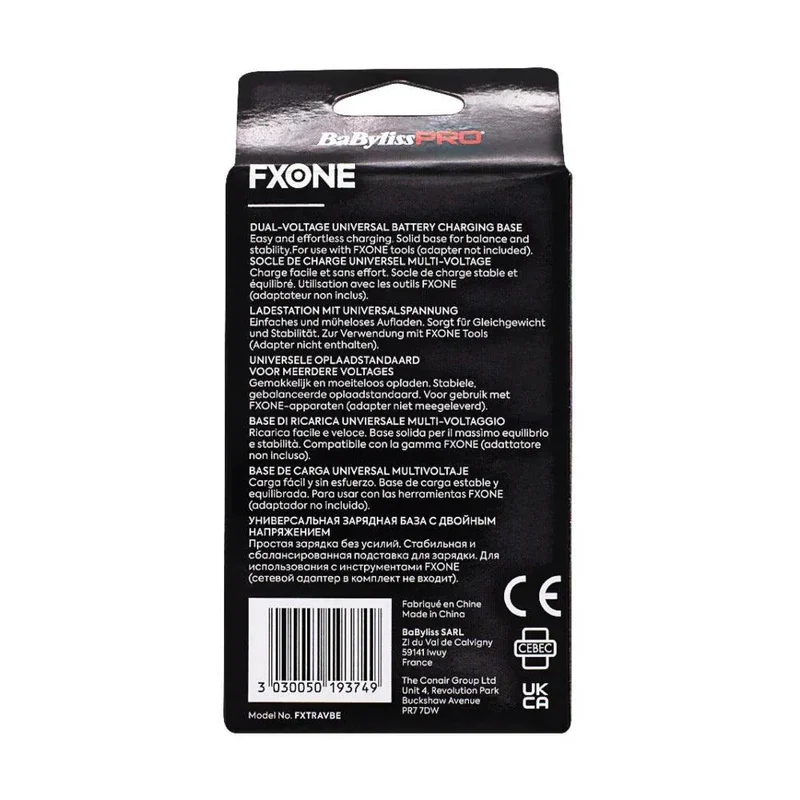 Base di Ricarica per Batteria FXone Black Babyliss Pro