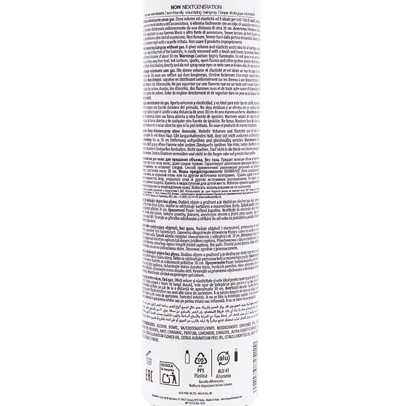 Selective Professional Now Next Generation Blow Volumizing Finish 4/6 300ml - lacca volumizzante