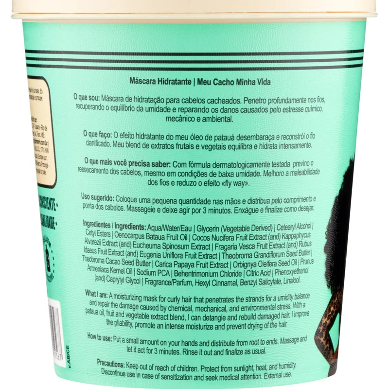 Lola From Rio Meu Cacho Minha Vida Máscara Hidratante 450gr - maschera idratante