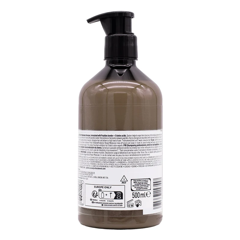 L'Oreal Professionnel Paris Serie Expert Absolut Repair Molecular Shampoo 500ml - shampoo riparatore