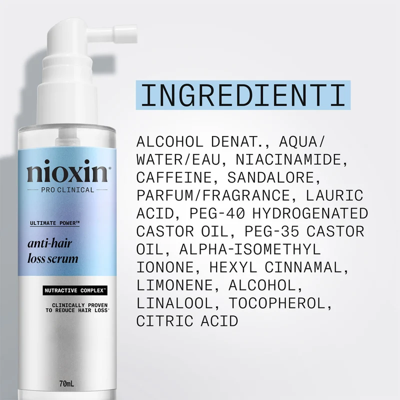 Nioxin Anti-Hair Loss Ultimate Power Serum 70ml - siero anticaduta