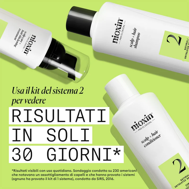 Nioxin Sistema 2 Kit Trifasico 300ml - kit anti assottigliamento avanzato
