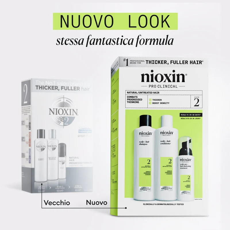 Nioxin Sistema 2 Kit Trifasico 300ml - kit anti assottigliamento avanzato