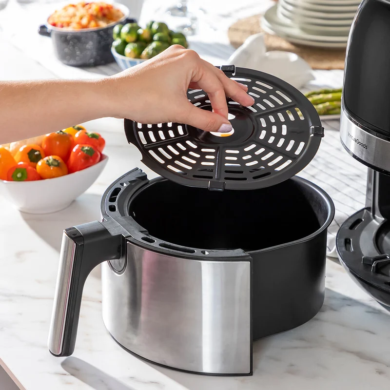Friggitrice ad Aria InnovaGoods Fryinn 3500 Nera 1400 W 3,5 L Acciaio inossidabile