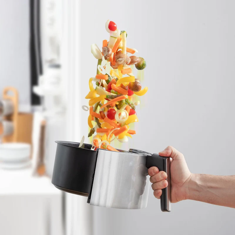 Friggitrice ad Aria InnovaGoods Fryinn 3500 Nera 1400 W 3,5 L Acciaio inossidabile