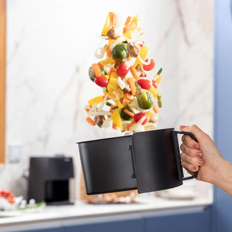 Friggitrice ad aria InnovaGoods Fryinn Lite 2000 Nera 1200 W 2 L
