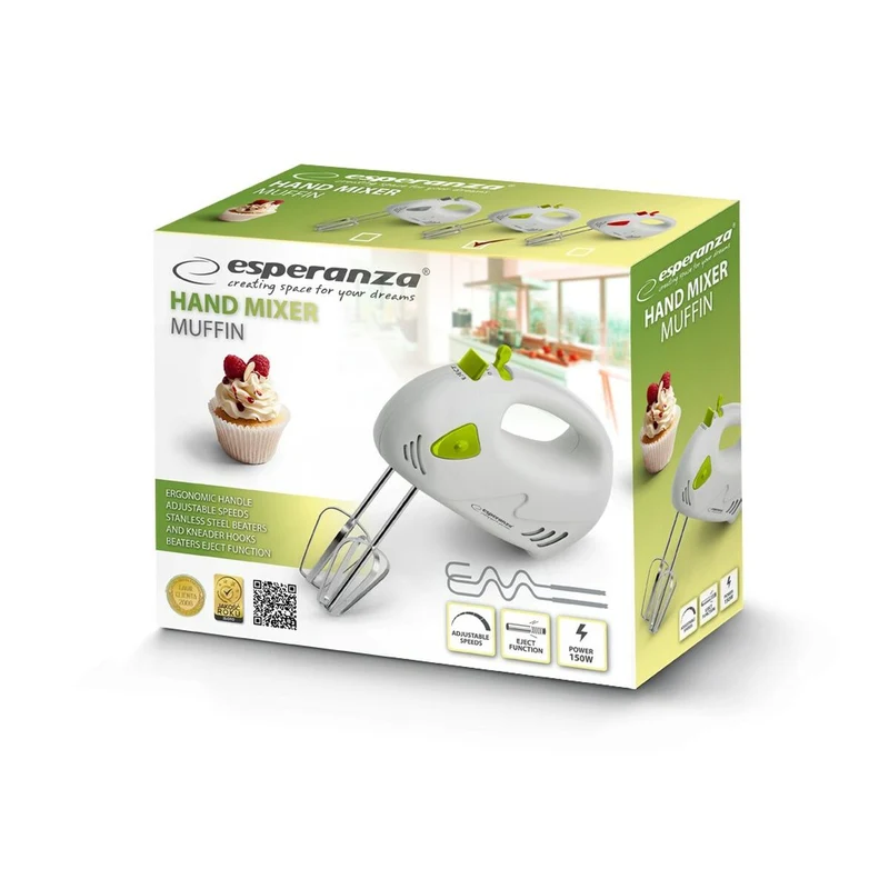 Frullatore ad immersione Esperanza EKM007G Bianco Verde 150 W