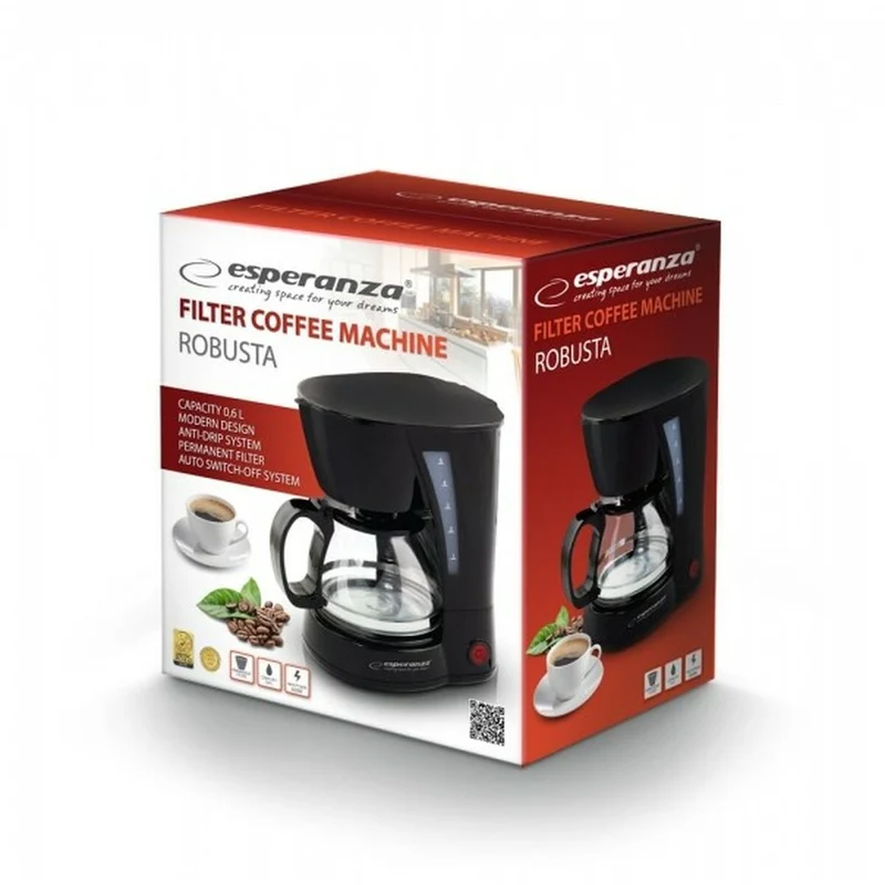 Caffettiera elettrica Esperanza EKC006 Nero 650 W 0,6 L