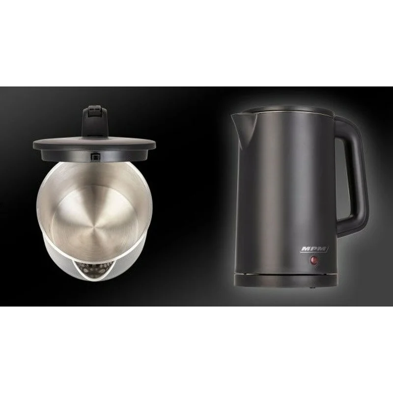 Bollitore Mpm MCZ-105/C Plastica Nera 2200 W 1,7 L