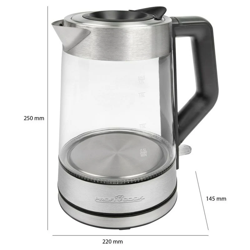 Bollitore Proficook PC-WKS 1190 G Argento 2200 W 1,7 L