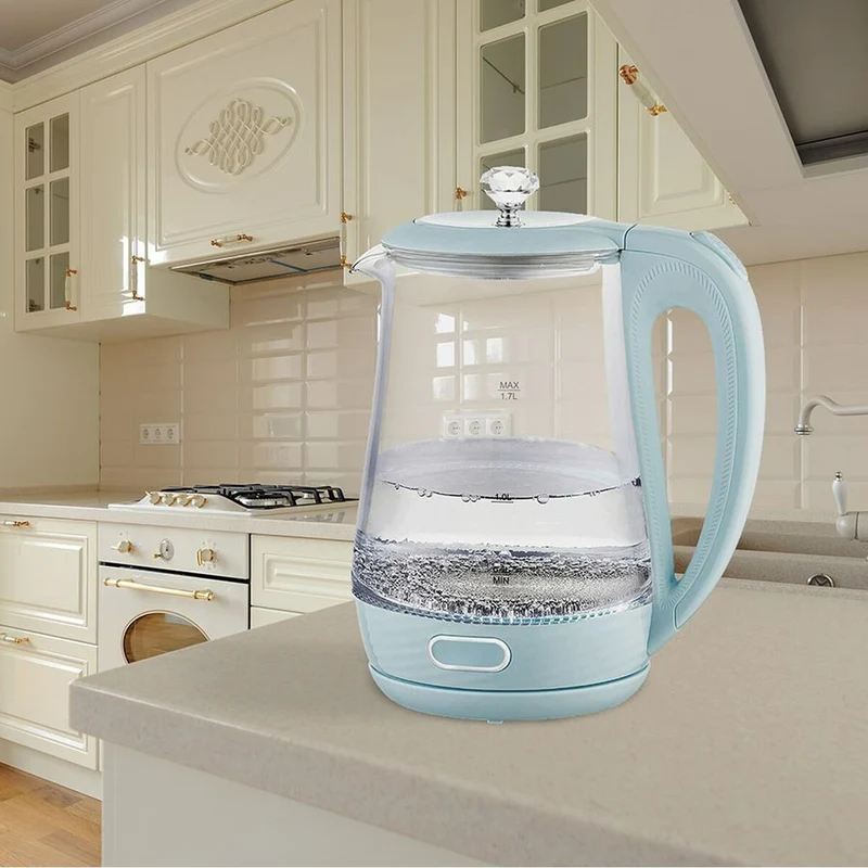 Bollitore Feel Maestro MR-052 Cristallo Blu 2200 W 1,7 L