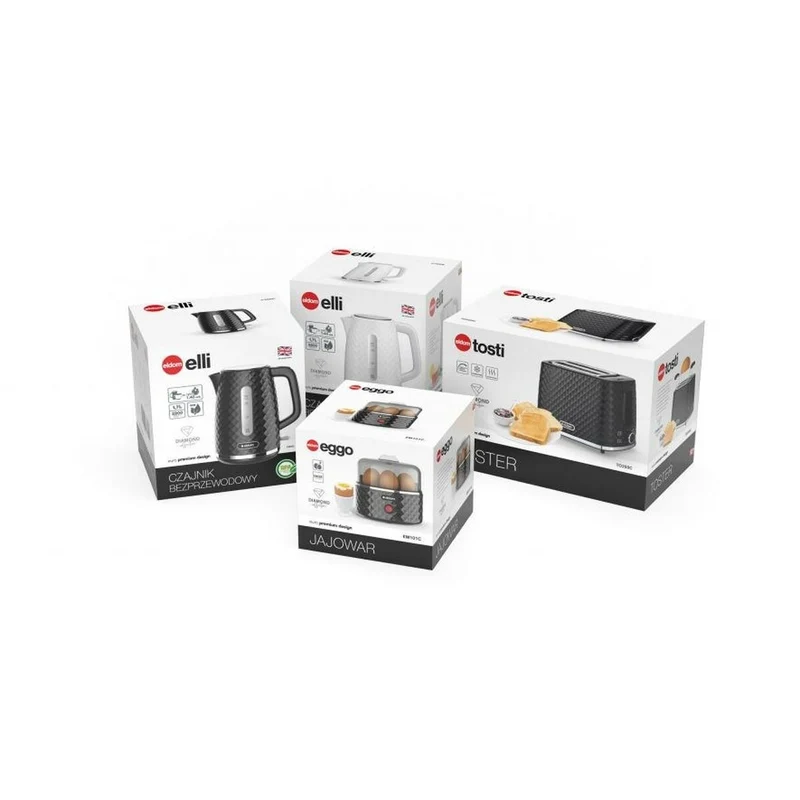 Bollitore Eldom ELLI Plastica Bianca 2200 W