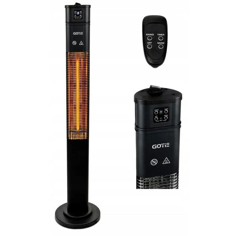 Stufa Gotie GOE-1600 Nera 1600 W
