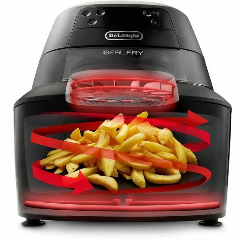 Friggitrice ad aria DeLonghi 1400 W 1,25 kg Nera