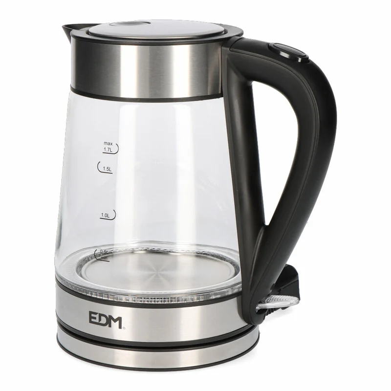 Bollitore elettrico con luce LED EDM 07657 Crystal 1850-2200 W 1,7 L
