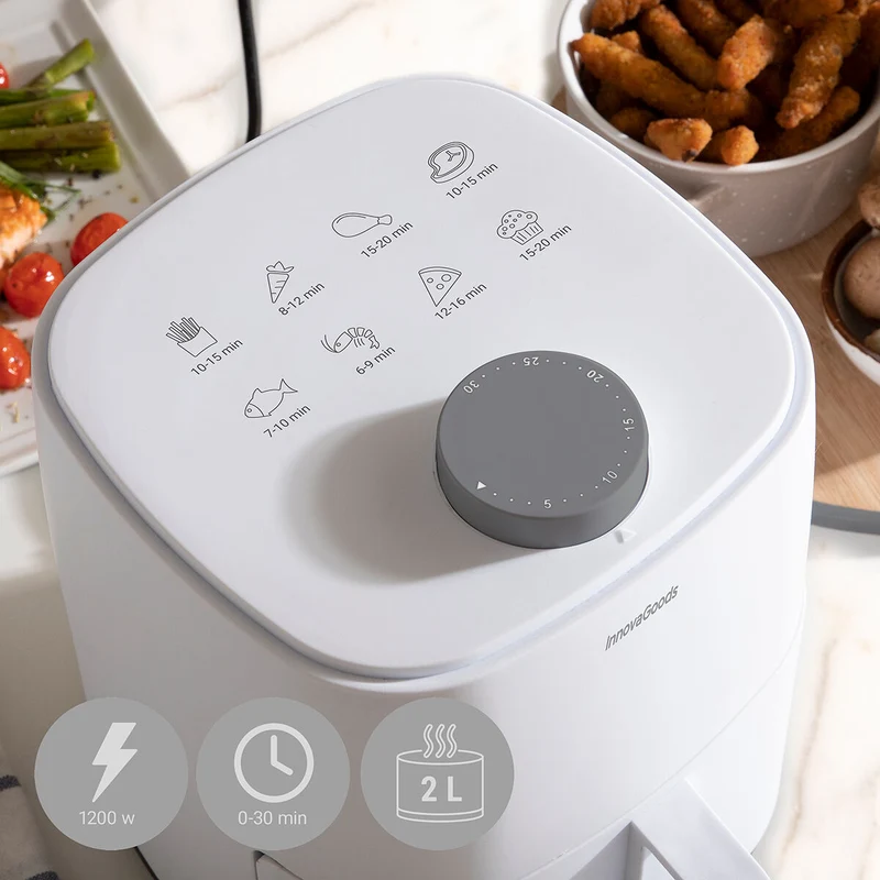 Friggitrice ad aria InnovaGoods Fryinn Lite 2000 Bianca 1200 W 2 L