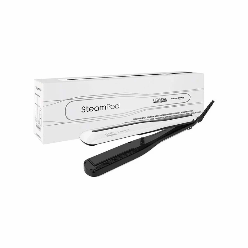 Piastra per capelli L'Oréal Paris E3141800 Bianco/Nero 2 in 1 Bianco