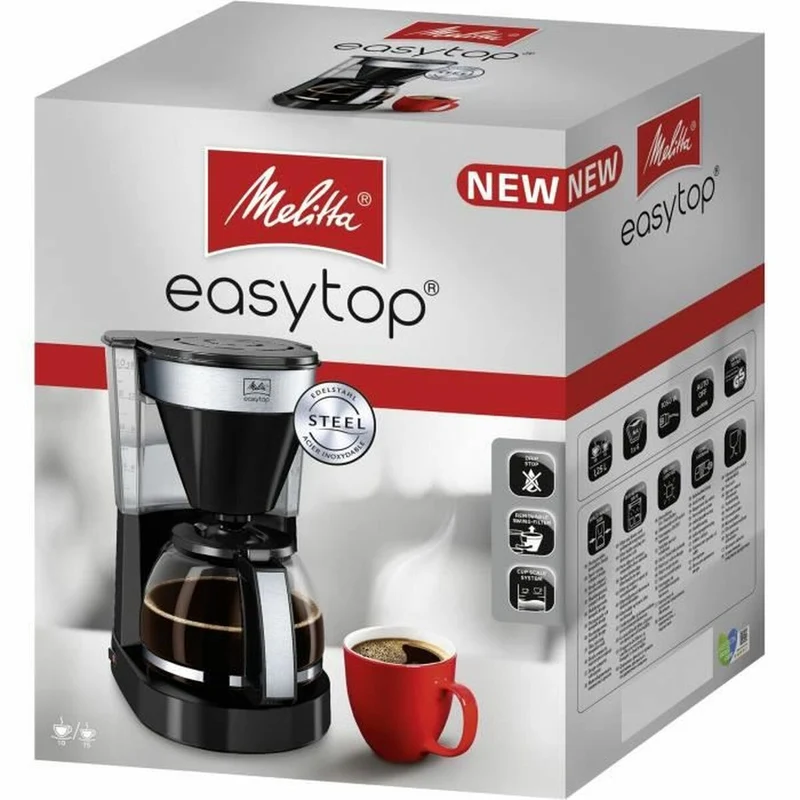 Caffettiera elettrica Melitta Easy Top II 1023-04 1050 W Nero 1050 W 1,25 L 900 g
