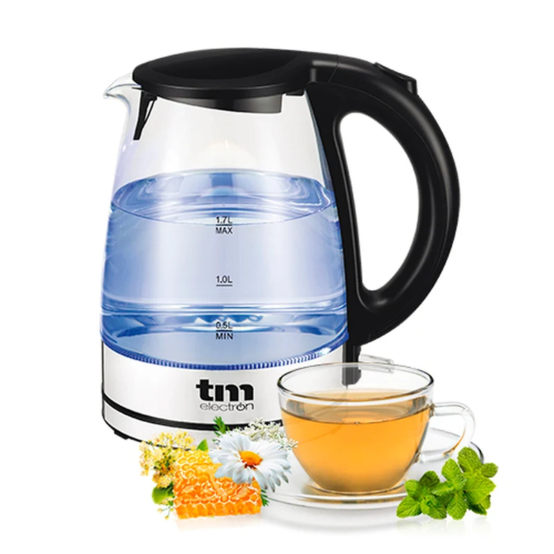 Bollitore TM Electron 1,7 L Vetro borosilicato cristallo