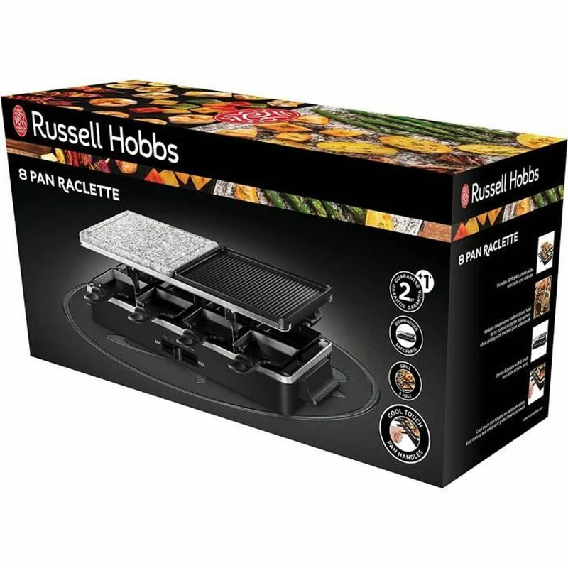Piastra per raclette Russell Hobbs nera