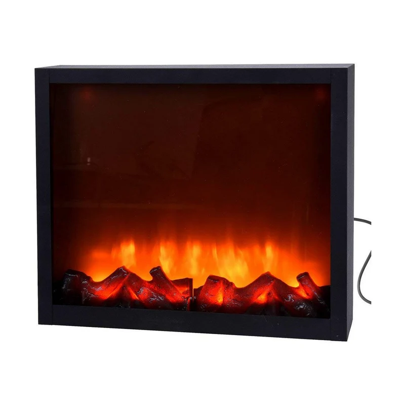 Camino Elettrico Decorativo Nero