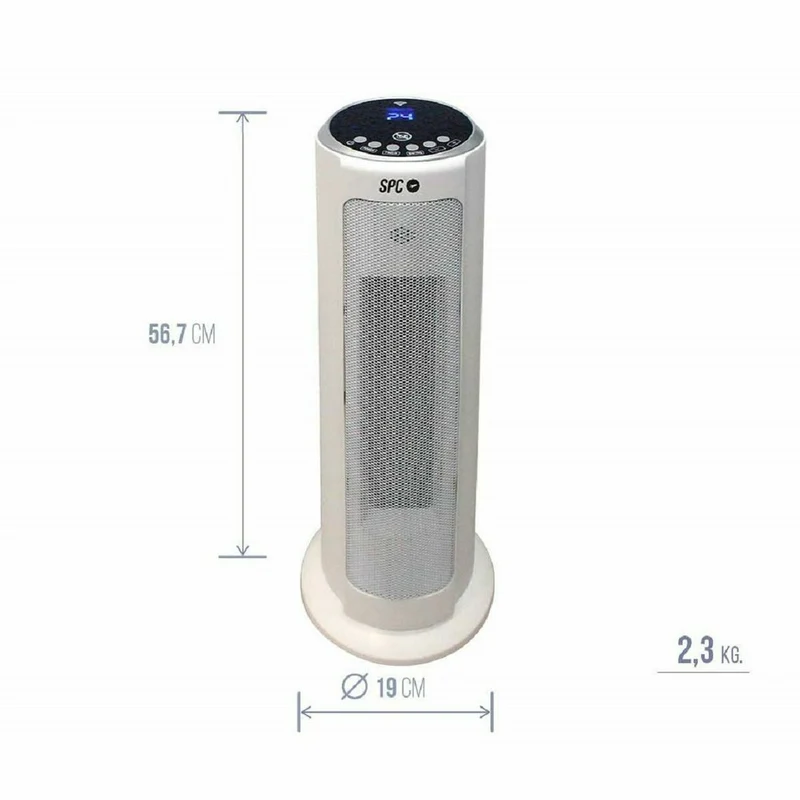 Stufa verticale SPC 6451B WiFi 2000W Grigio