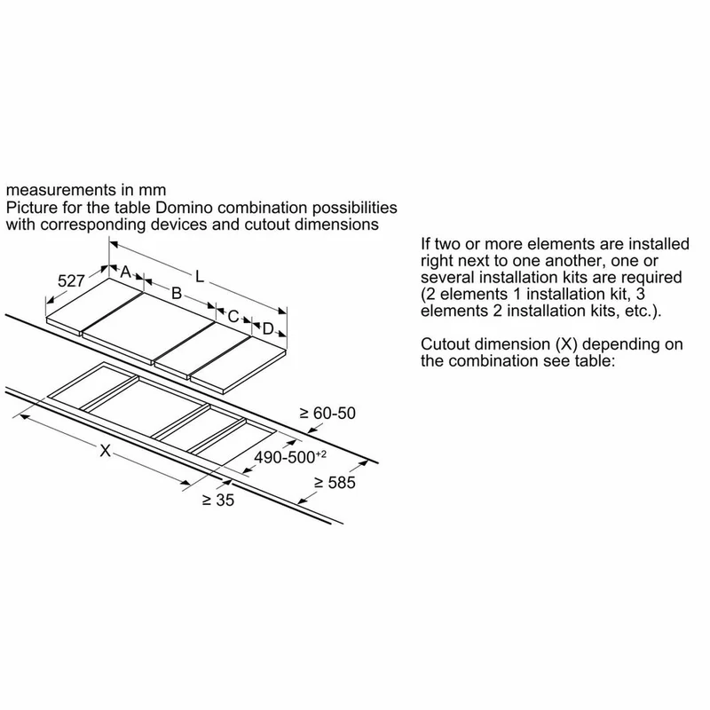 Piano cottura in vetroceramica BOSCH PKF375FP2E 3500W 3500 W (30 CM)