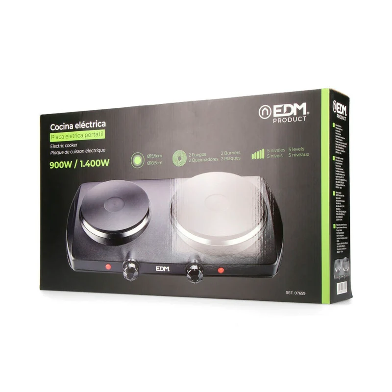 Fornello da campeggio EDM 07659 1400 W